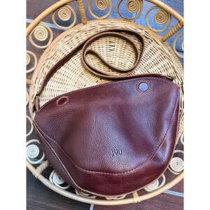 Portland Leather Half Moon Crossbody Bag – Full Grain Leather – Vintage Brown